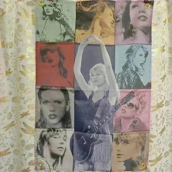 NEW Taylor Swift Fans ERAS TOUR Wall Tapestry Banner Home Fun Party Flag Small - Picture 4 of 8